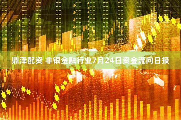 鼎泽配资 非银金融行业7月24日资金流向日报